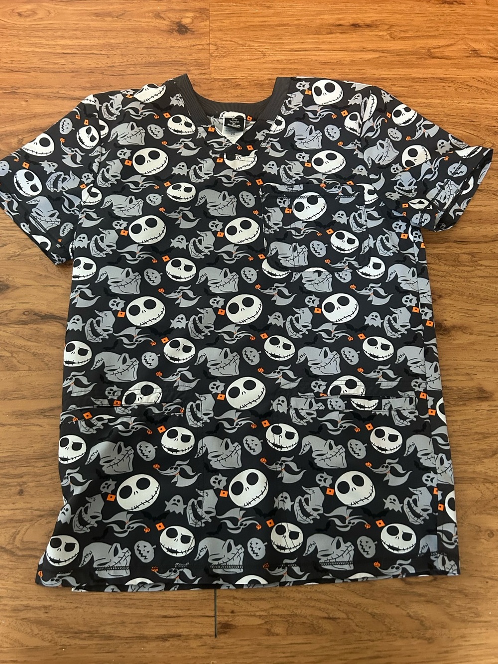 Nightmare Before Christmas Scrub Top